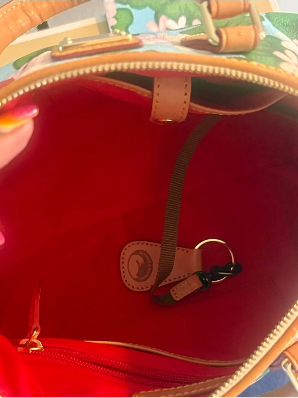 Dooney & Bourke Floral Satchel + Matching Wallet Set — Excellent Condition